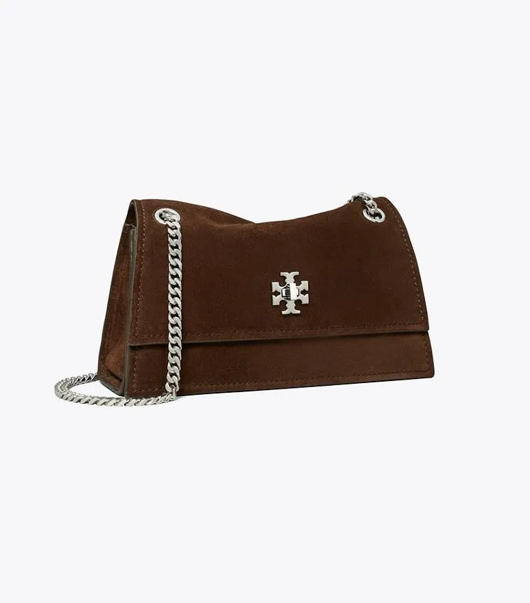 MINI KIRA TURNLOCK SUEDE SHOULDER BAG