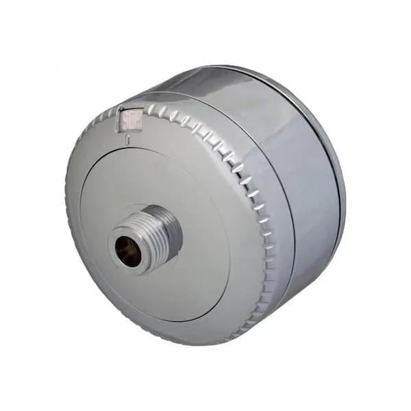 Slim-Line 2-Shower Water Filtration System in Chrome