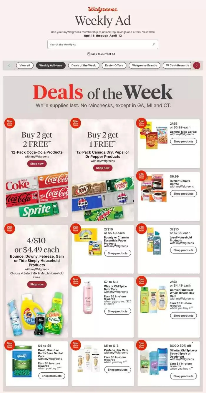 Weekly ad Weekly Ads Walgreens from April 6 to April 12 2025 - Page 1