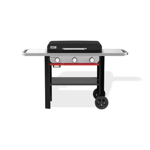 Weber Slate 28" Rust Resistant 3 Burner Liquid Propane Outdoor Griddle Black