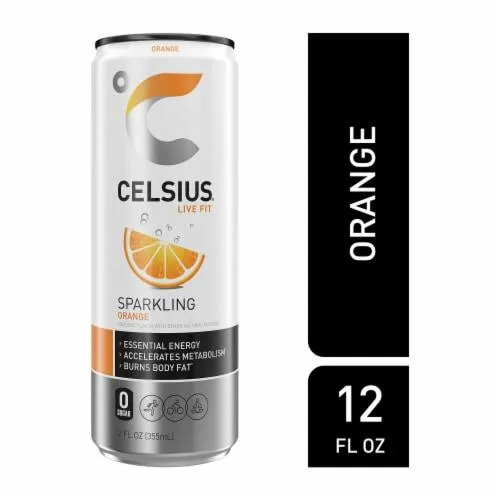 CELSIUS® Sparkling Orange Energy Drink Can