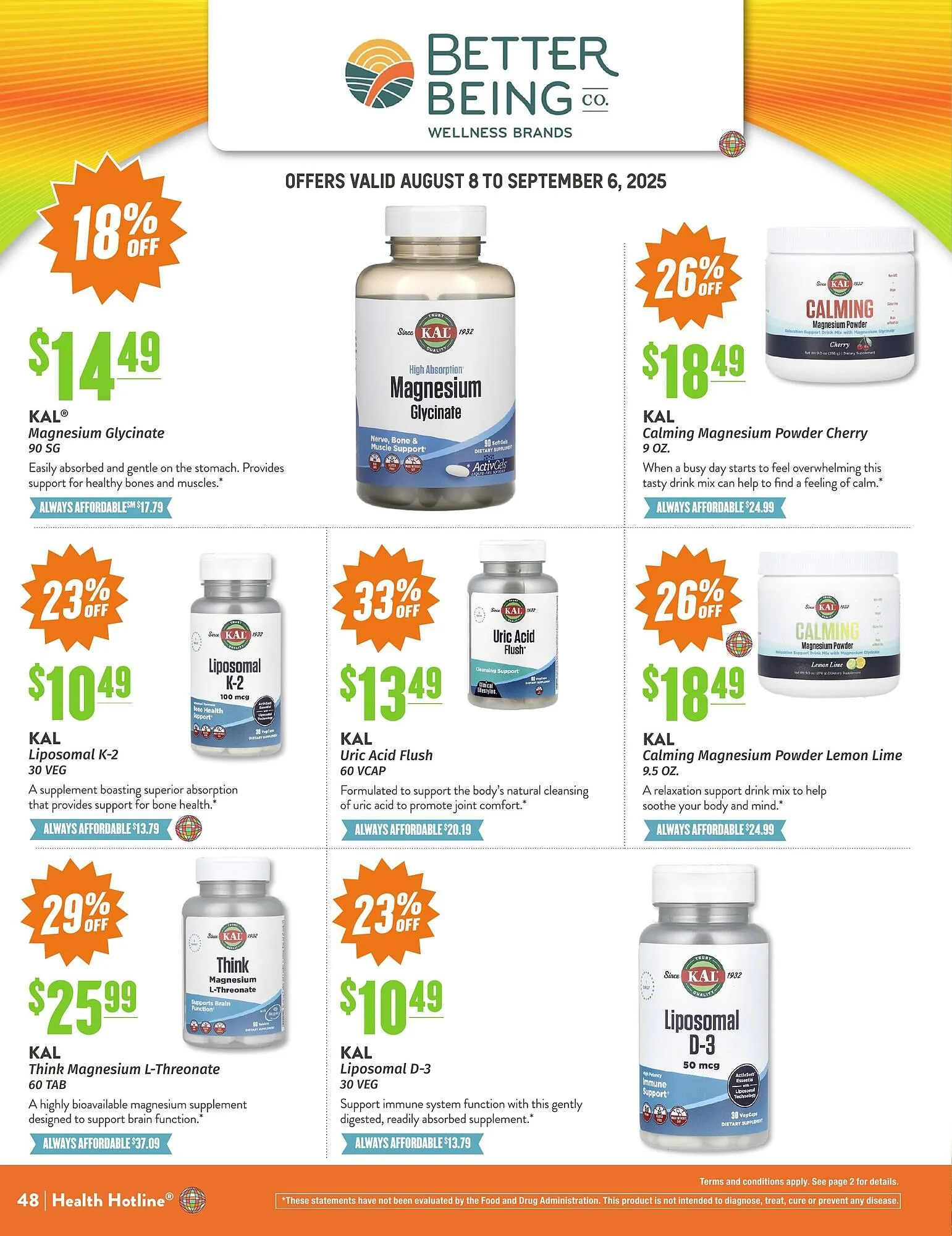 Weekly ad Natural Grocers ad from August 8 to September 6 2025 - Page 48