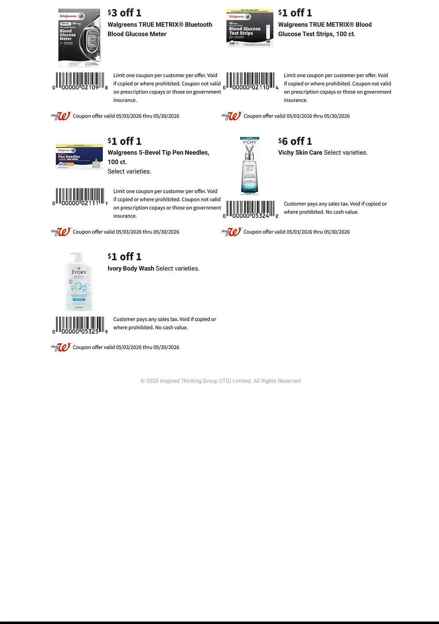 Weekly promotion Walgreens weekly ad spanning from May 3 to May 30 2026 - Page 5 for Catalogue 365