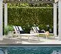 Indio Eucalyptus & Mesh Stackable Outdoor Chaise Lounge, Set of 2