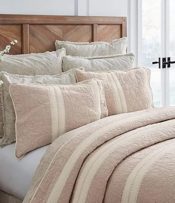 Simplicity Collection Chelsea Horizontal Striped Coverlet