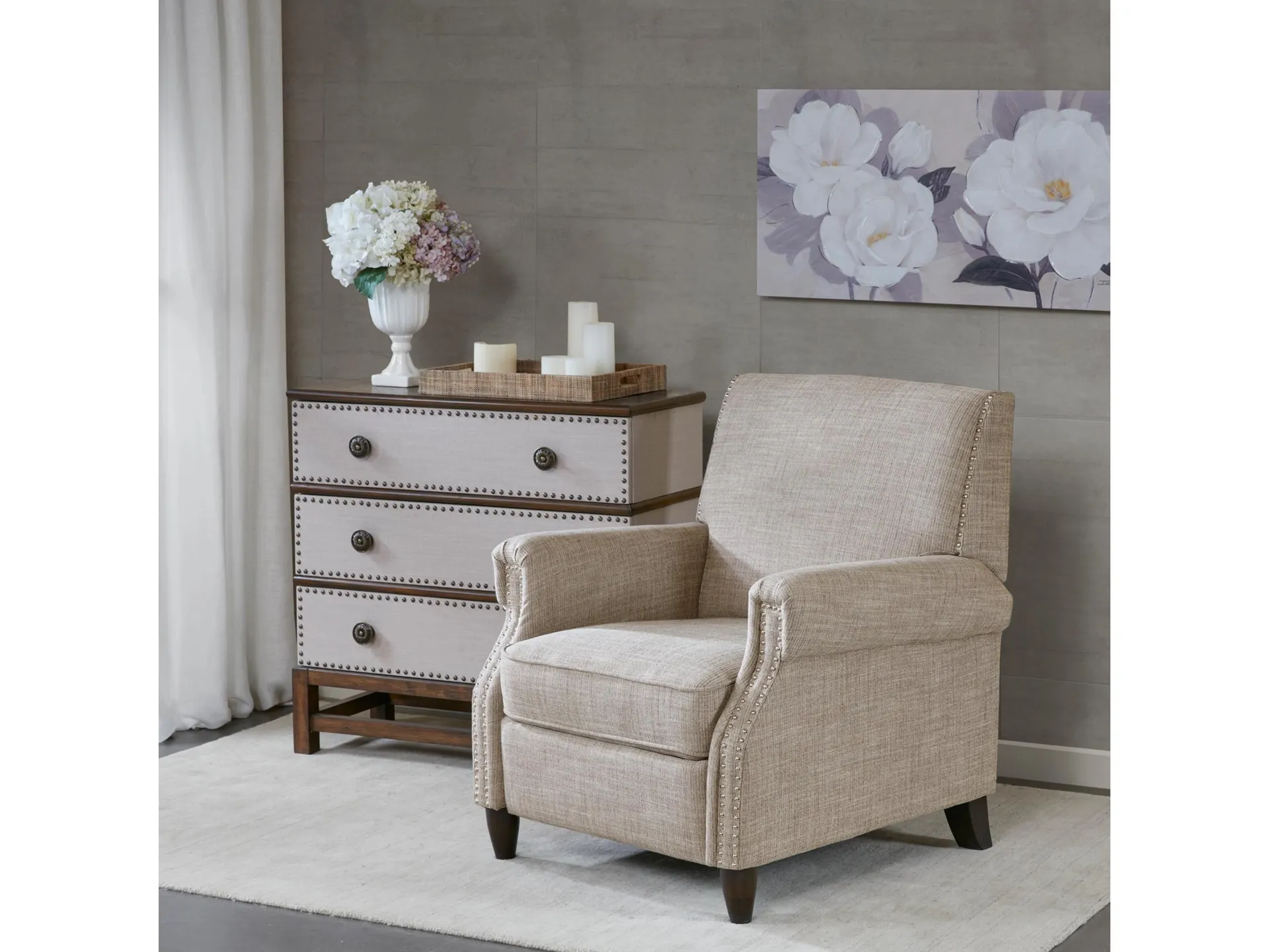 Lenox Manual Push Back Recliner