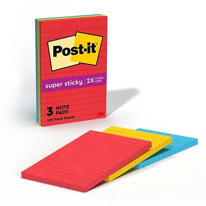 Post-it Super Sticky Notes,