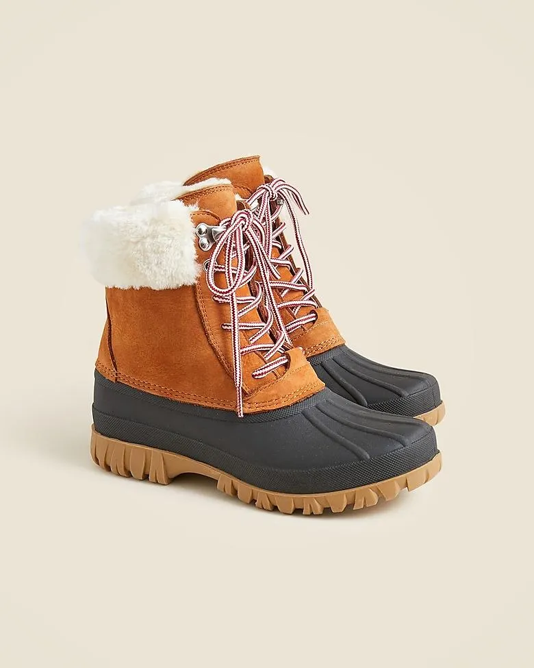 Perfect Winter boots in nubuck and sherpa
