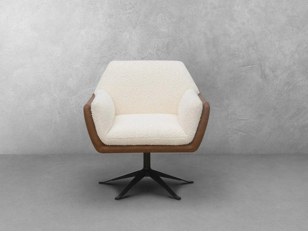 Ace Swivel Chair - Brown