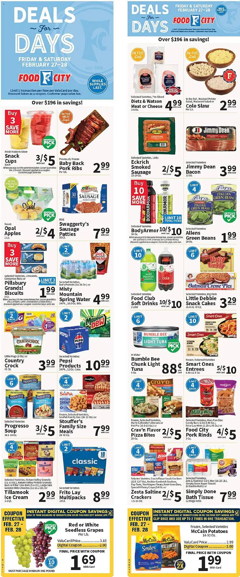 Weekly ad Food City weekly ad from February 25 to March 3 2026 - Page 1