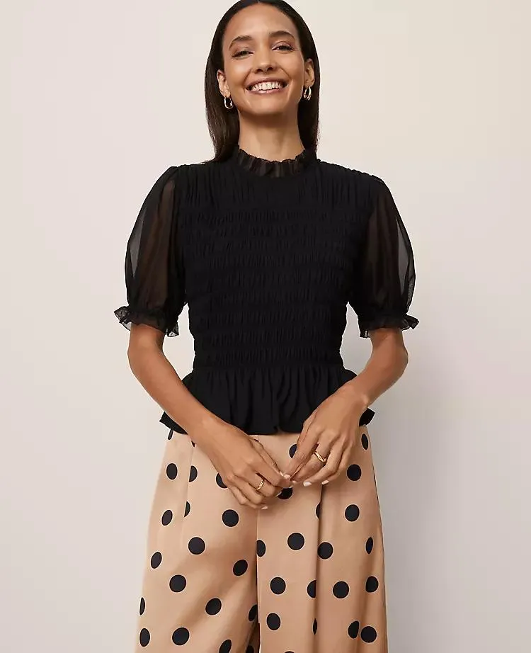 Smocked Ruffled Top