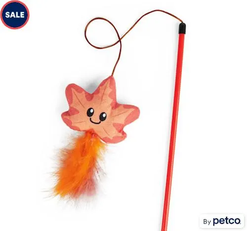 YOULY Thanksgiving Cat Toy Leaf Teaser