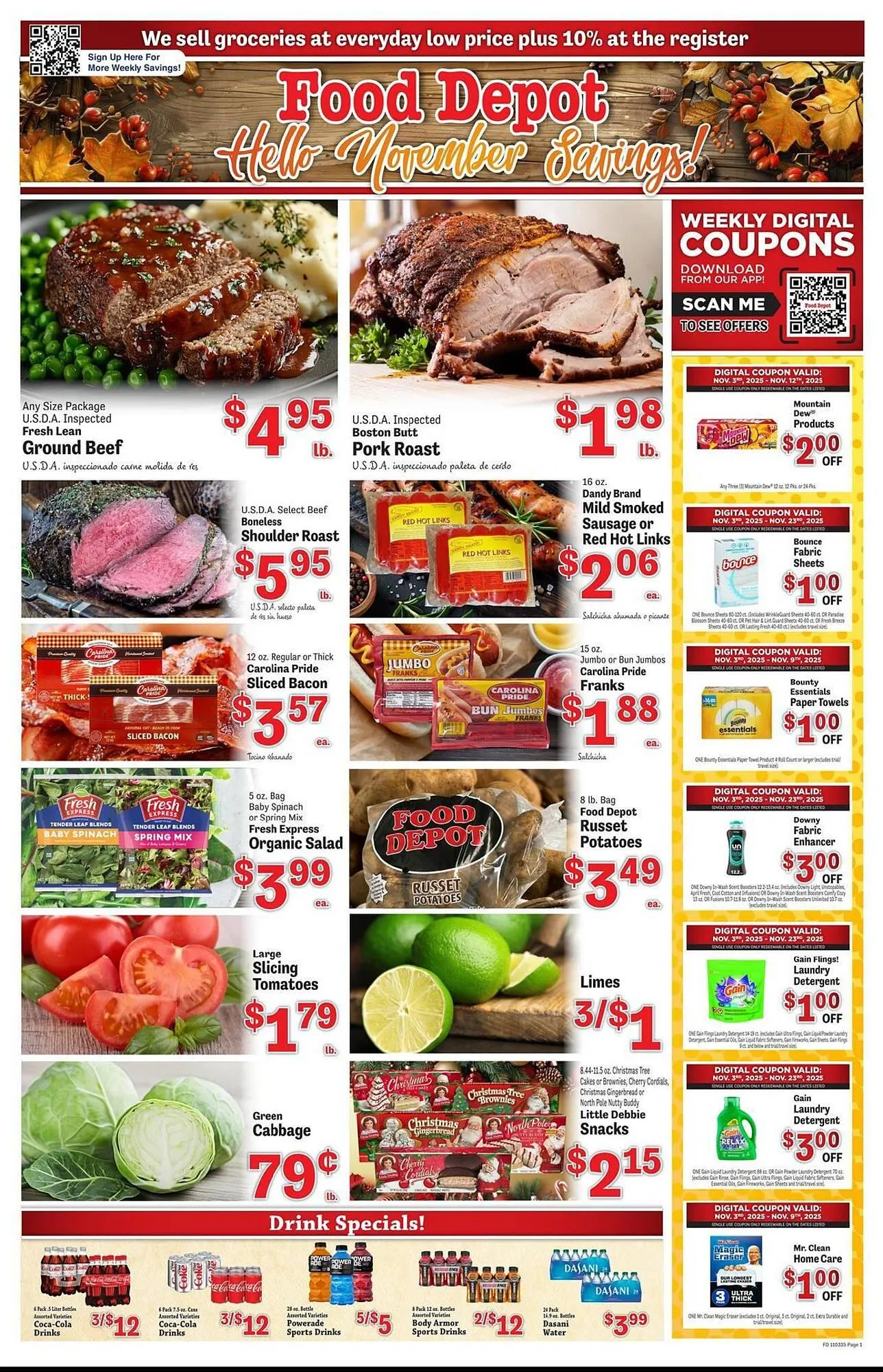 Weekly ad Food Depot weekly ad from November 3 to November 9 2025 - Page 1