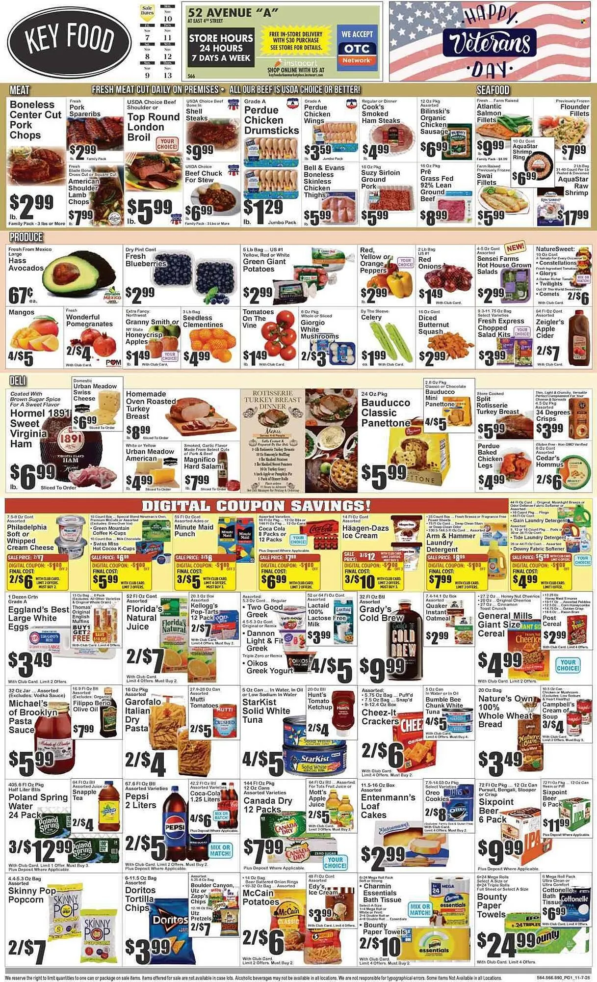 Weekly ad Key Food circular from November 7 to November 13 2025 - Page 1