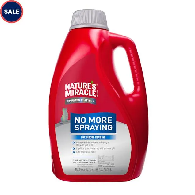 Nature's Miracle Advanced Platinum No More Spraying for Cats, 128 fl. oz.