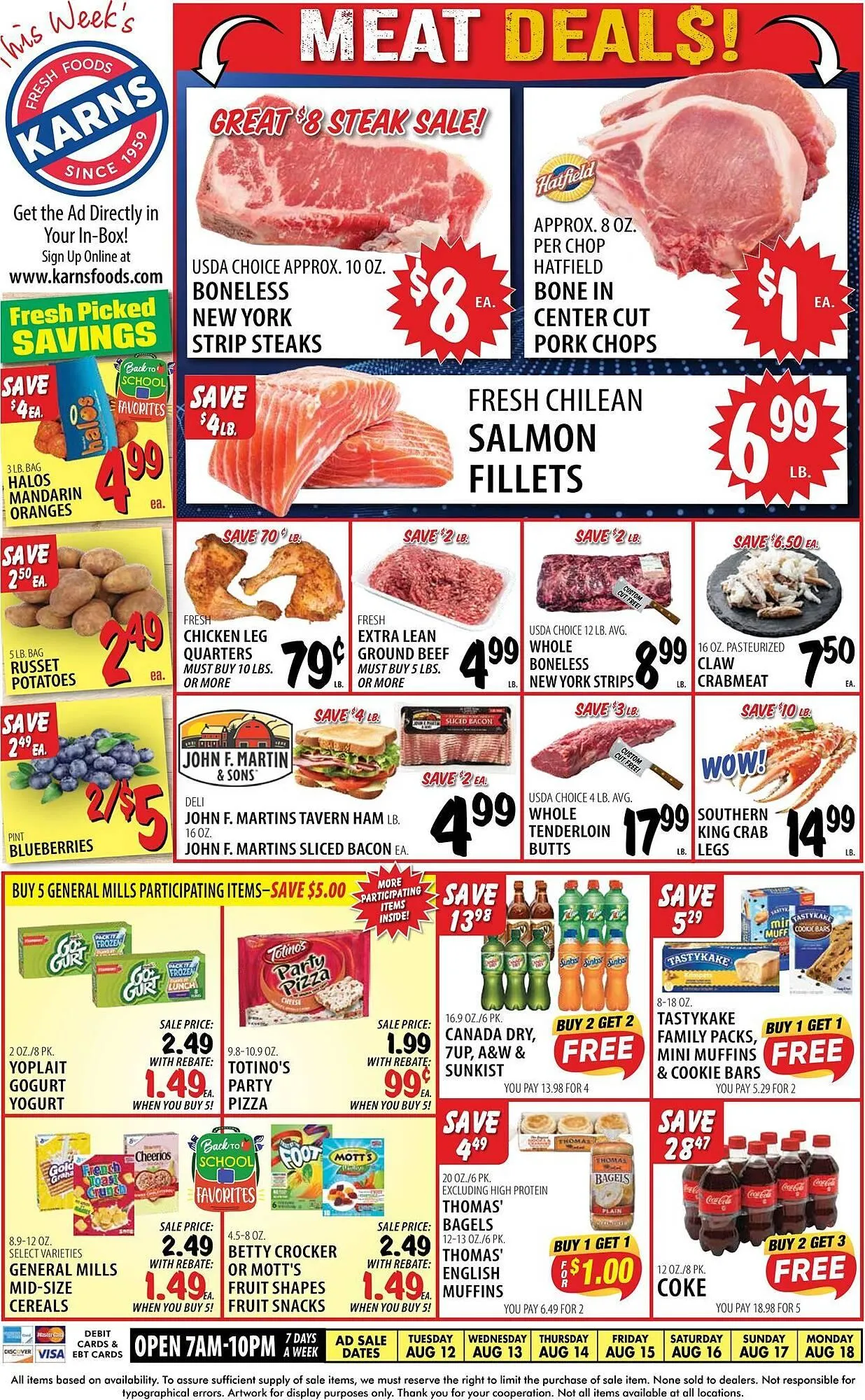 Weekly ad Karns Weekly Ad from August 12 to August 18 2025 - Page 1