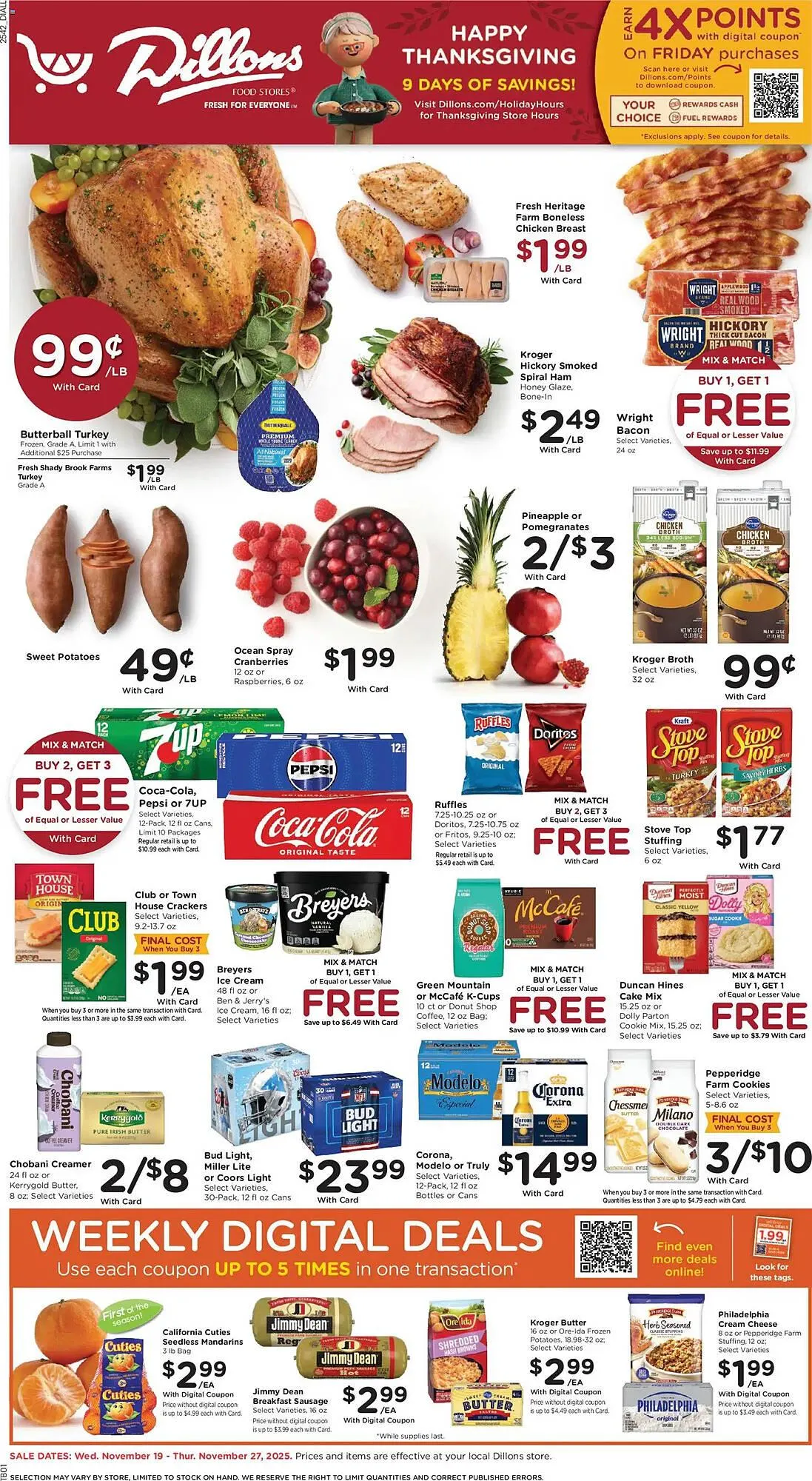 Weekly ad Dillons weekly ad from November 19 to November 28 2025 - Page 1