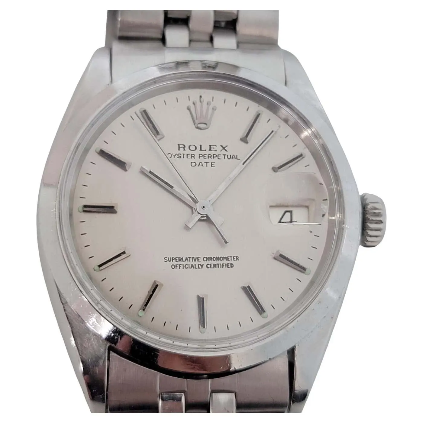 Mens Rolex 1500 Oyster Perpetual Date Automatic 1960s Vintage Swiss RA259