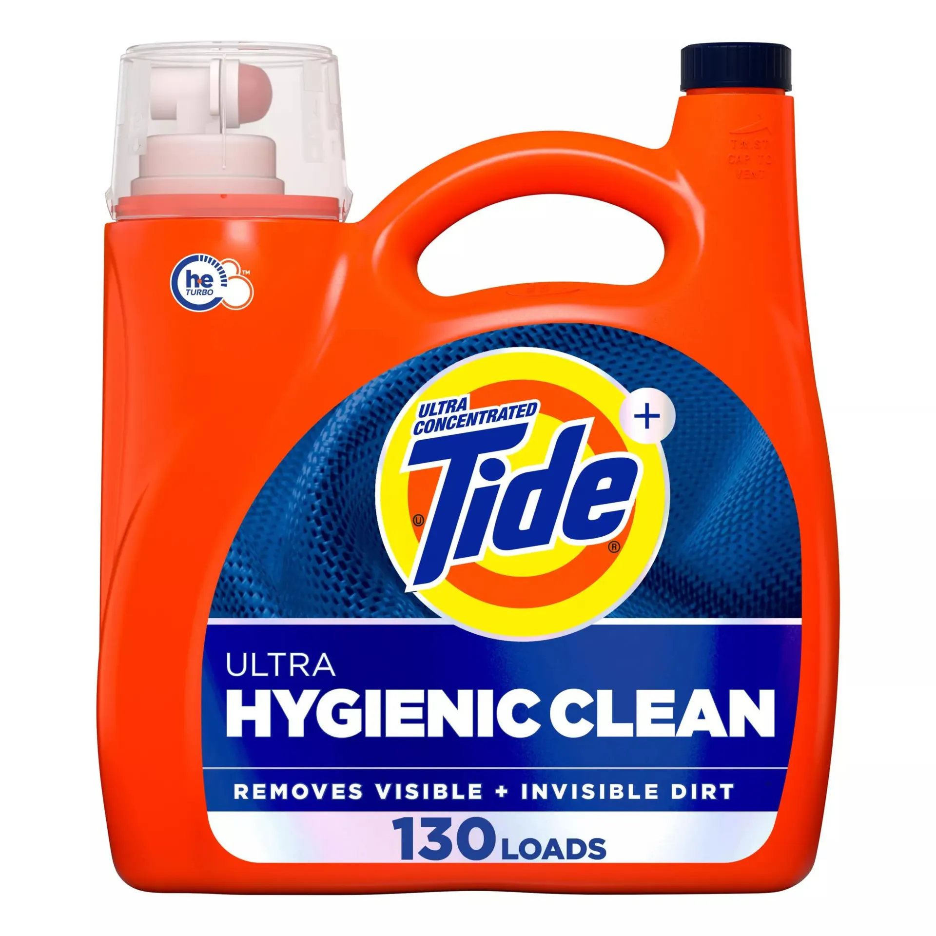 Tide Ultra Hygienic Clean Liquid Laundry Detergent - Original Scent, 130 loads/166 oz.