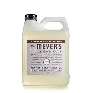 MRS. MEYER'S CLEAN DAY Liquid Hand Soap Refill, Cruelty Free and Biodegradable Formula, Lavender Scent, 33 Fl Oz (Pack of 1)