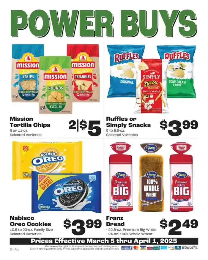 Weekly ad Rosauers Monthly Power Buys from March 5 to April 1 2025 - Page 20