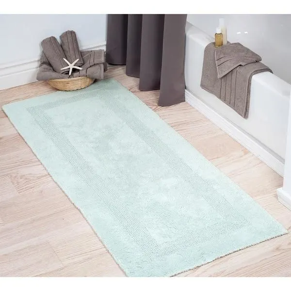 Bath Mat - 60x24-Inch Plush Cotton Bathroom Runner by Windsor Home