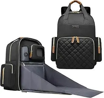 Diaper Bag Backpack with Changing Station, Baby Diaper Bag Organizer for Moms Dads Large Baby Changing Bags