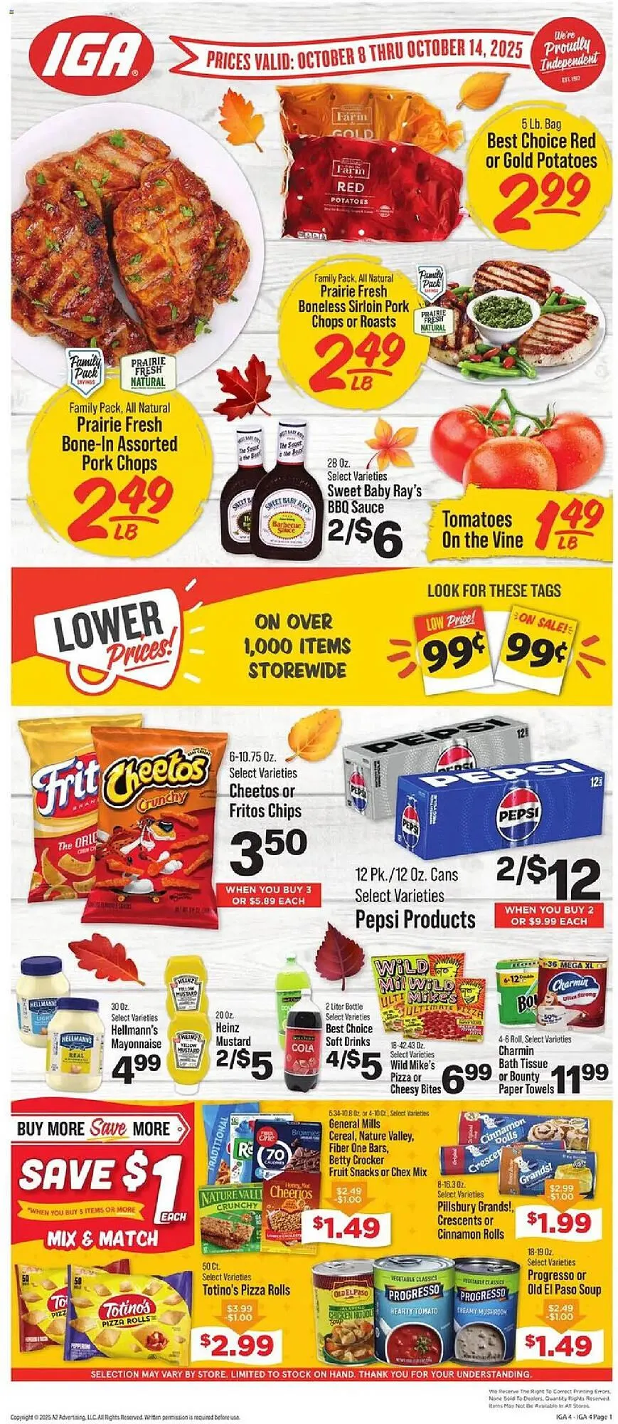 Weekly ad IGA weekly ad from October 8 to October 15 2025 - Page 1