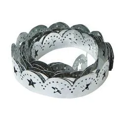 Flexible Stamped Metal Star Lace Ribbon Border Trim (1 roll)