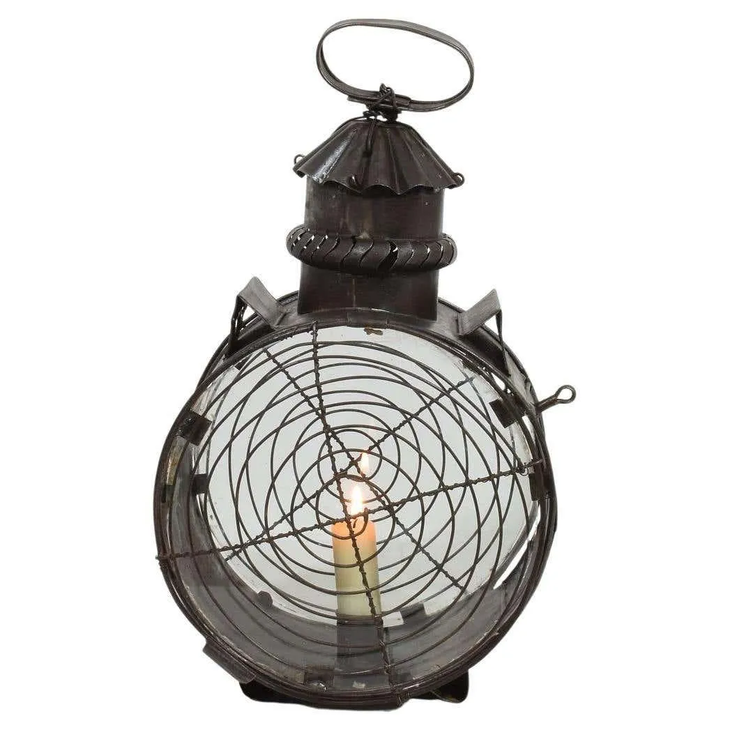 French, Early 19th Century Metal Lantern