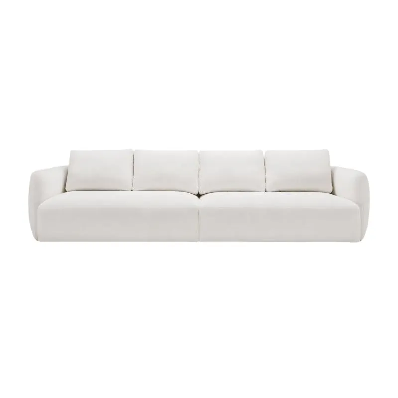 Gabriele 4 Seater Sofa White Boucle