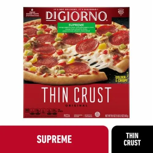 DIGIORNO Classic Thin Crust Supreme Pizza