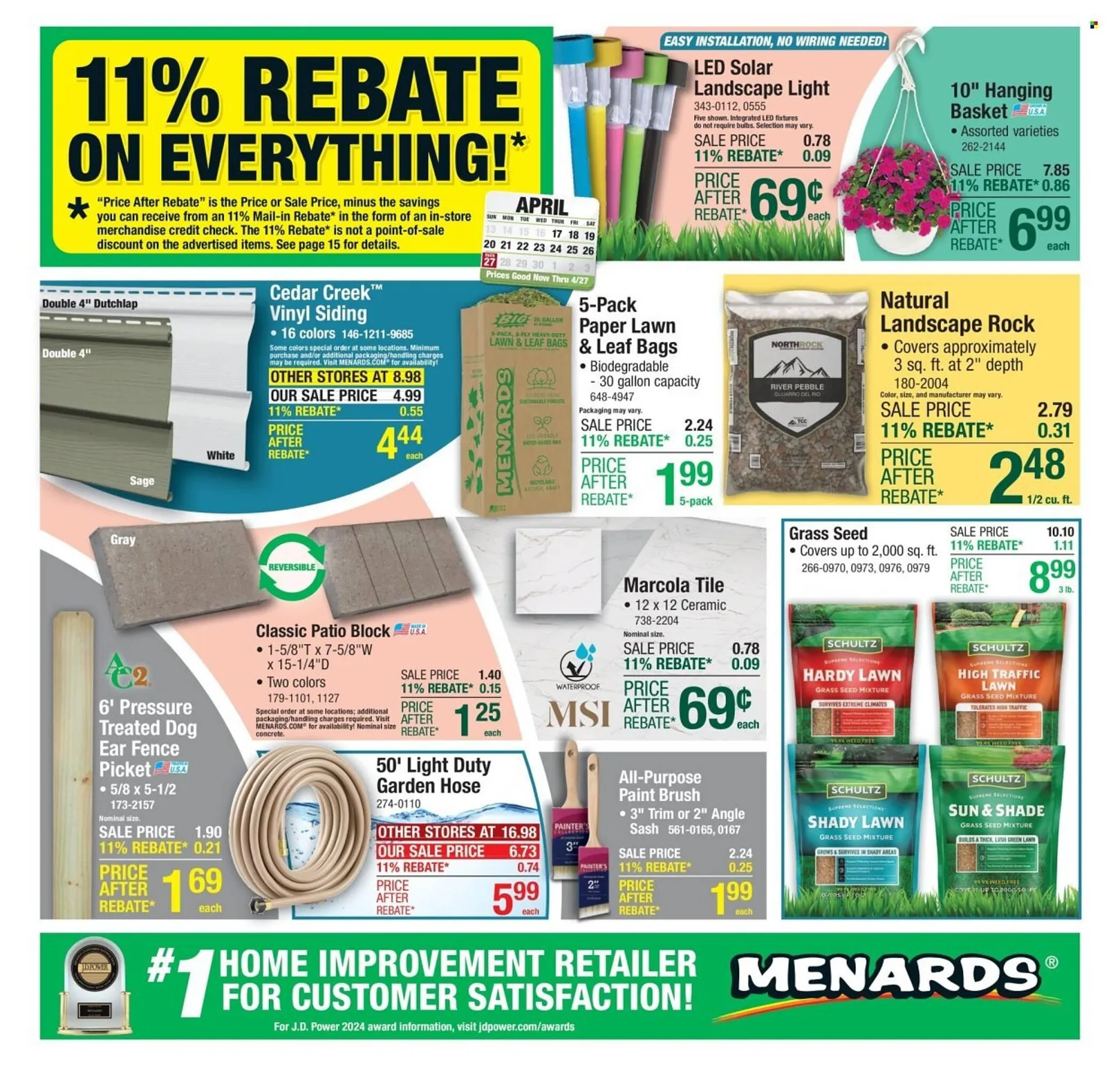 Weekly ad Menards Weekly Ad from April 17 to April 27 2025 - Page 1