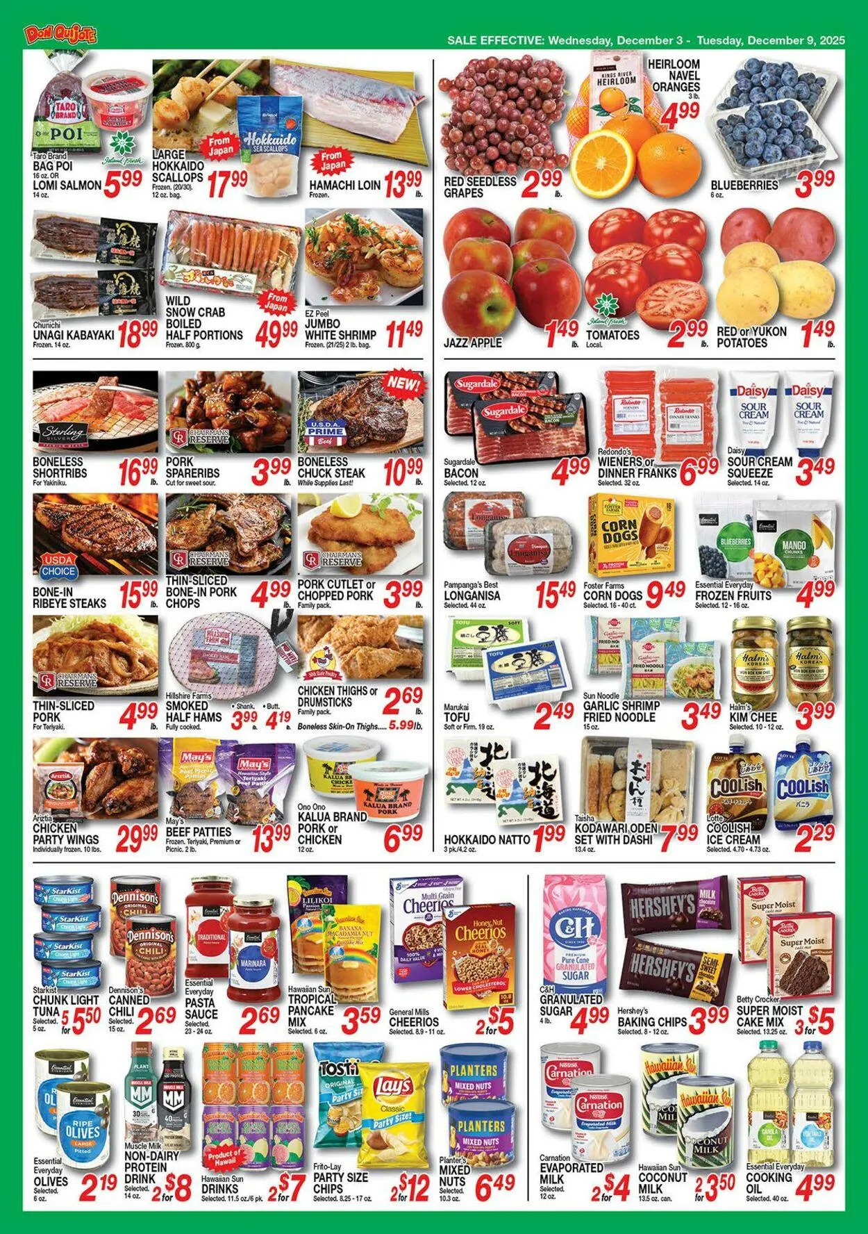 Weekly promotion Don Quijote Hawaii spanning from December 3 to December 9 2025 - Page 5 for Catalogue 365