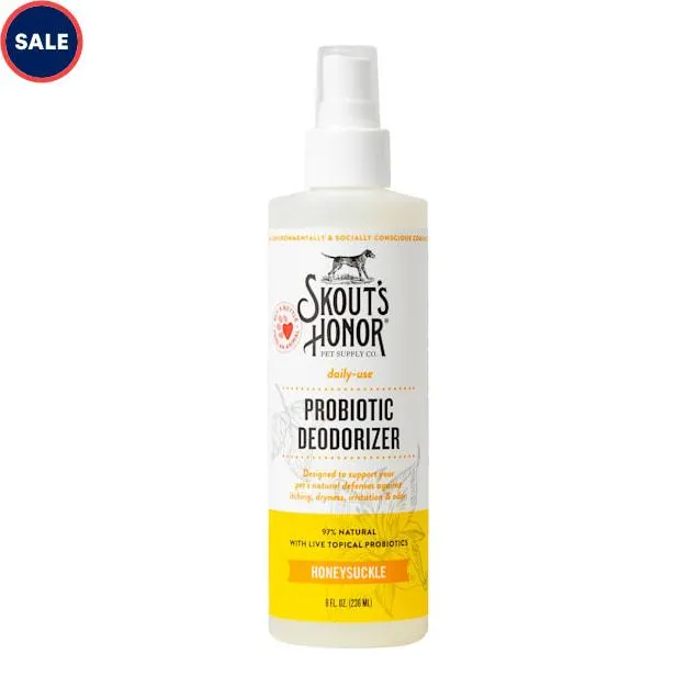 Skout's Honor Probiotic Daily Use Deodorizer Honeysuckle for Dogs, 8 fl. oz.