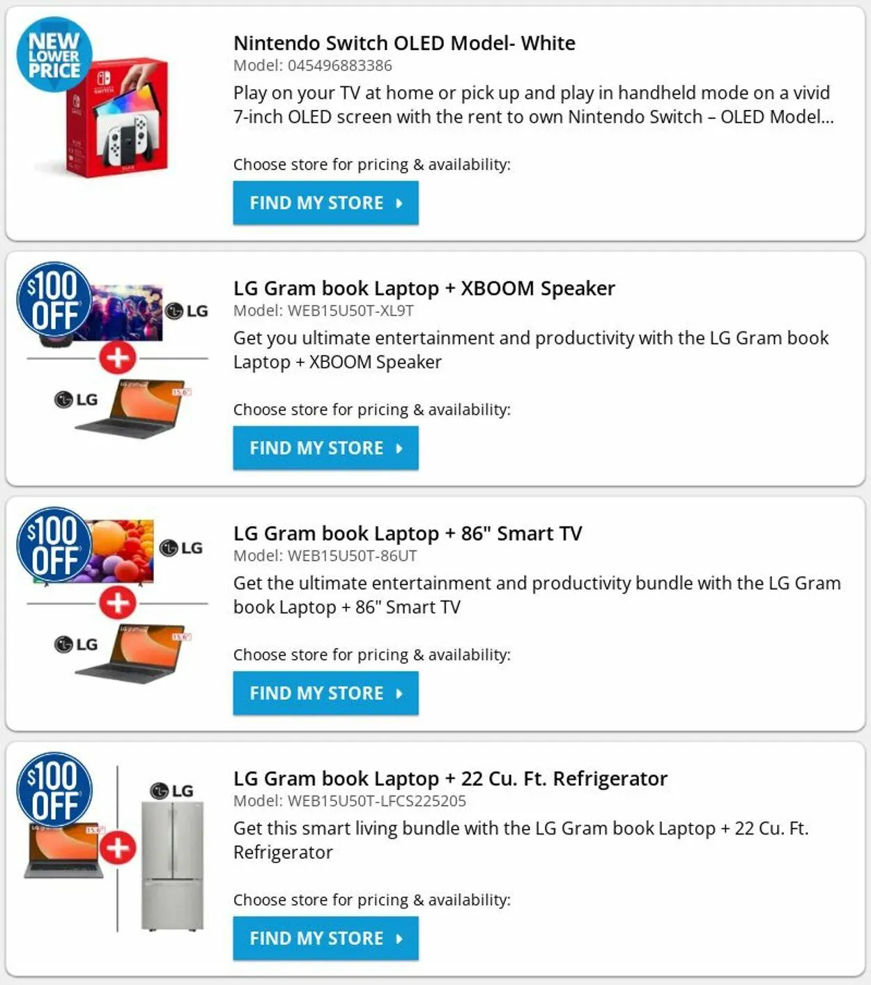 Weekly ad Rent-A-Center from April 14 to April 23 2025 - Page 1