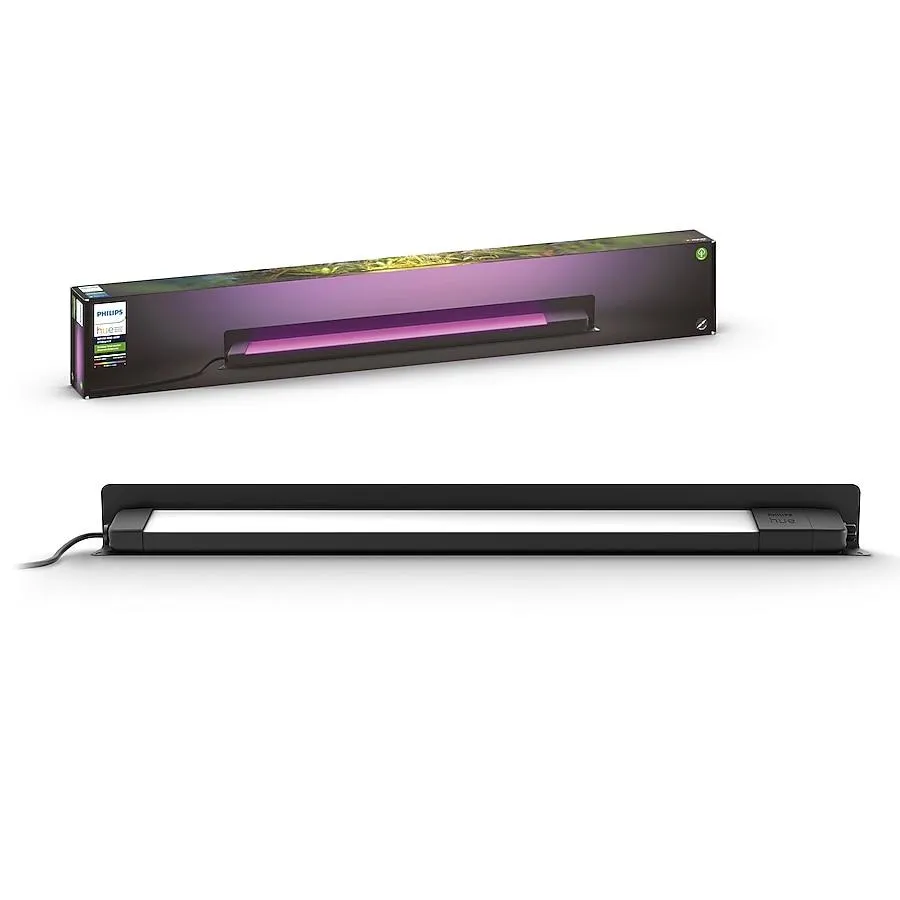 Philips Hue Amarant Outdoor Light Bar 24 -Watt Black Low voltage Plug-in Smart Compatible LED Spot light
