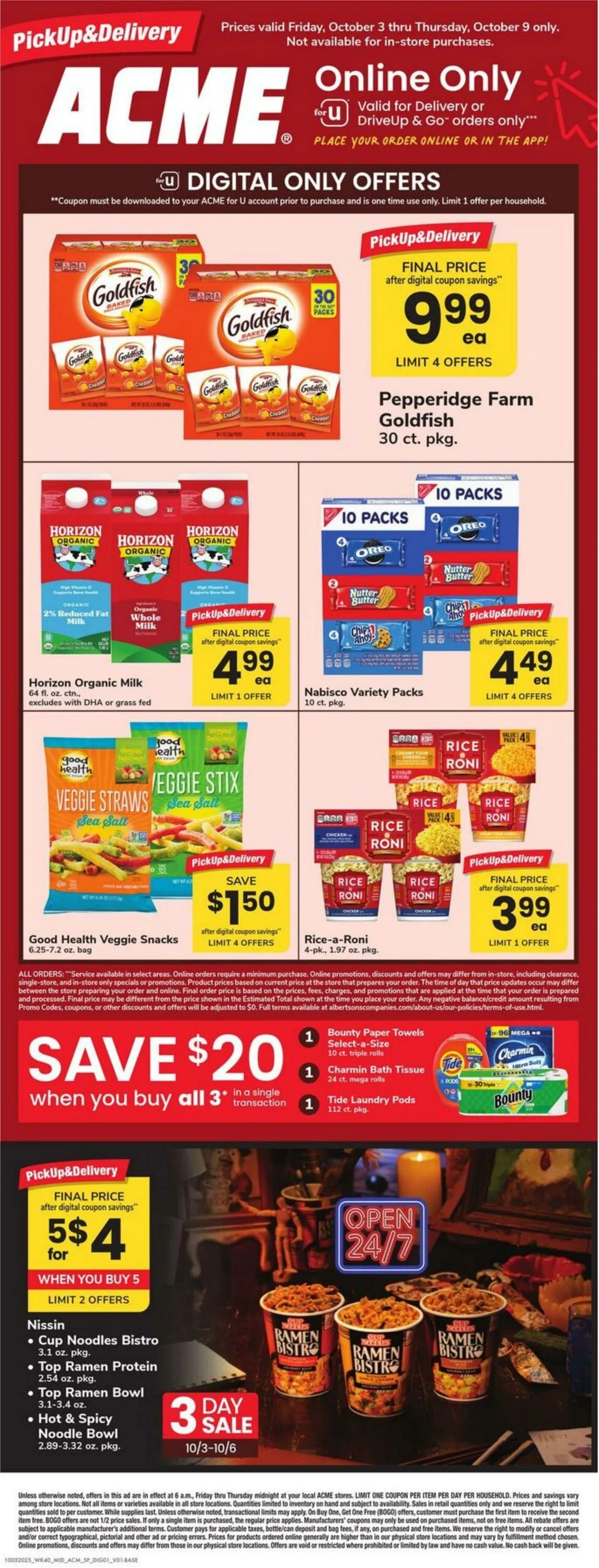 Weekly ad Acme Current weekly ad from October 3 to October 9 2025 - Page 1