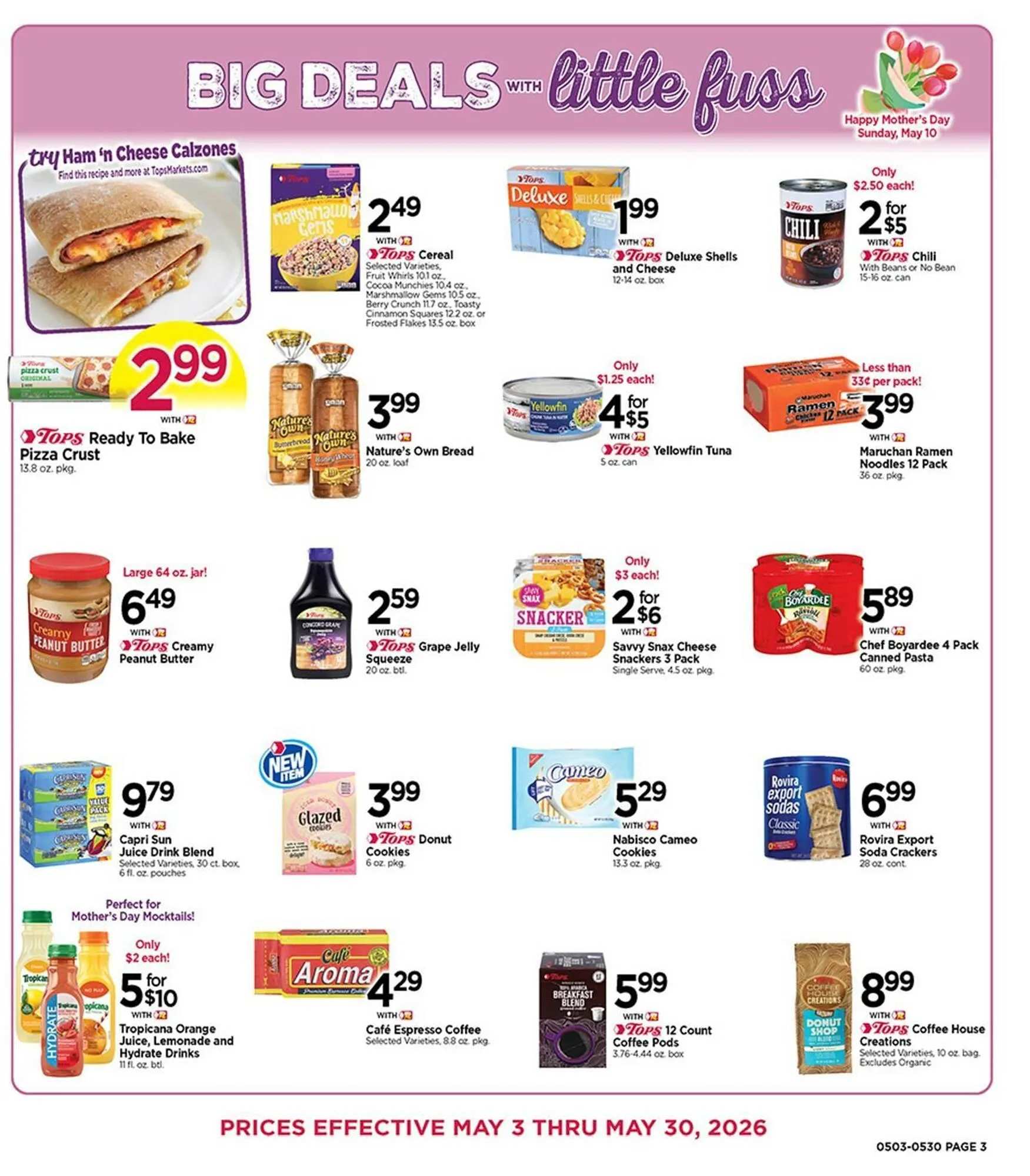 Weekly promotion Tops weekly ad spanning from May 3 to May 30 2026 - Page 3 for Catalogue 365