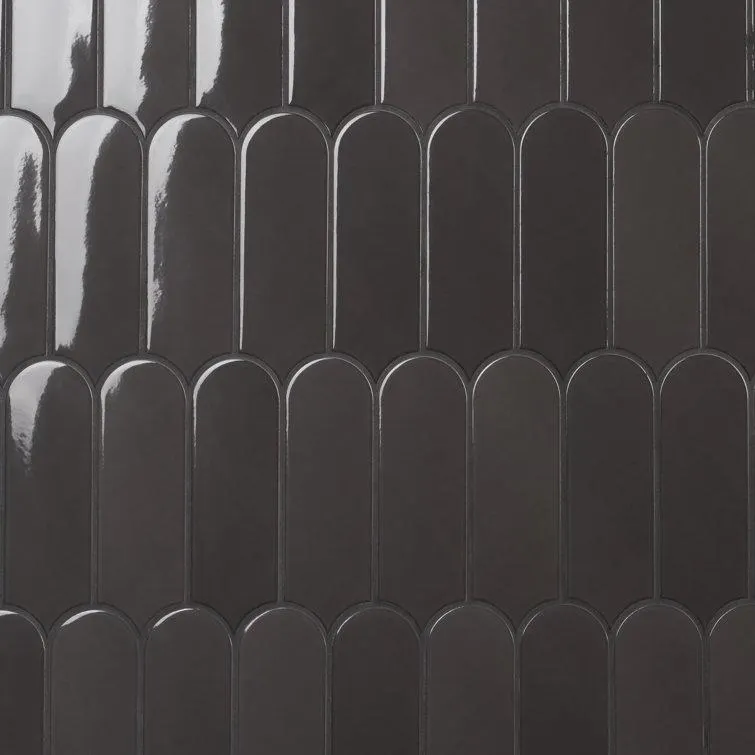 Airy 2.83 in. x 7.67 in. Polished Ceramic Fishscale Wall Tile (5.15 Sq. Ft. / Case)