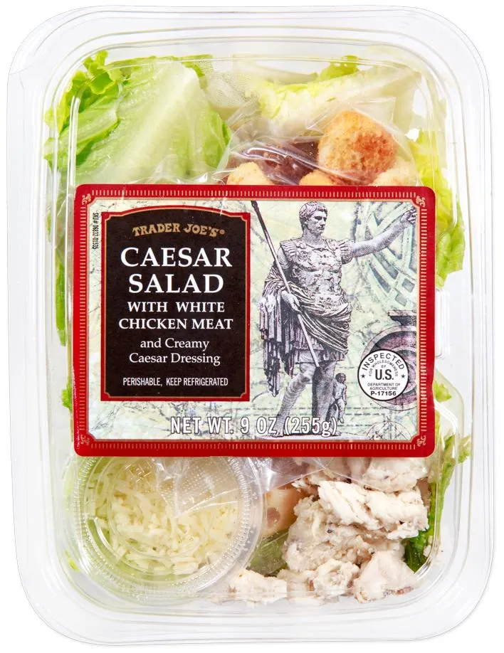 Caesar Salad with White Chicken Meat