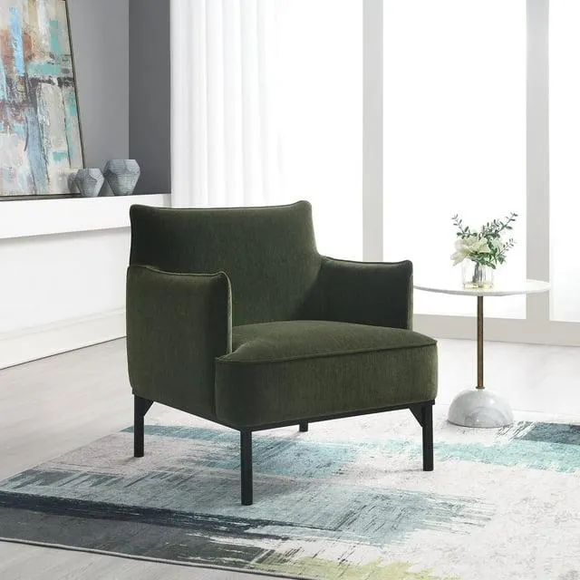 Gatsby Modern Stain-Resistant Velvet Accent Chair, Assorted Colors