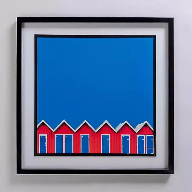 Retro Lifeguard Station Framed Art Print