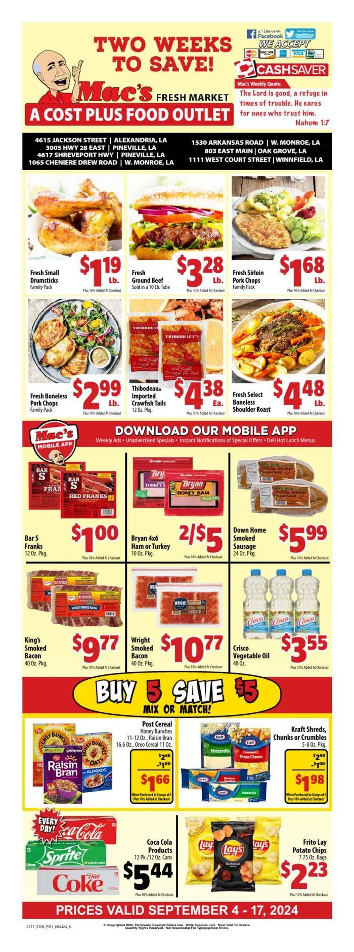 Weekly ad Top offers for smart savers from September 4 to September 18 2024 - Page 1