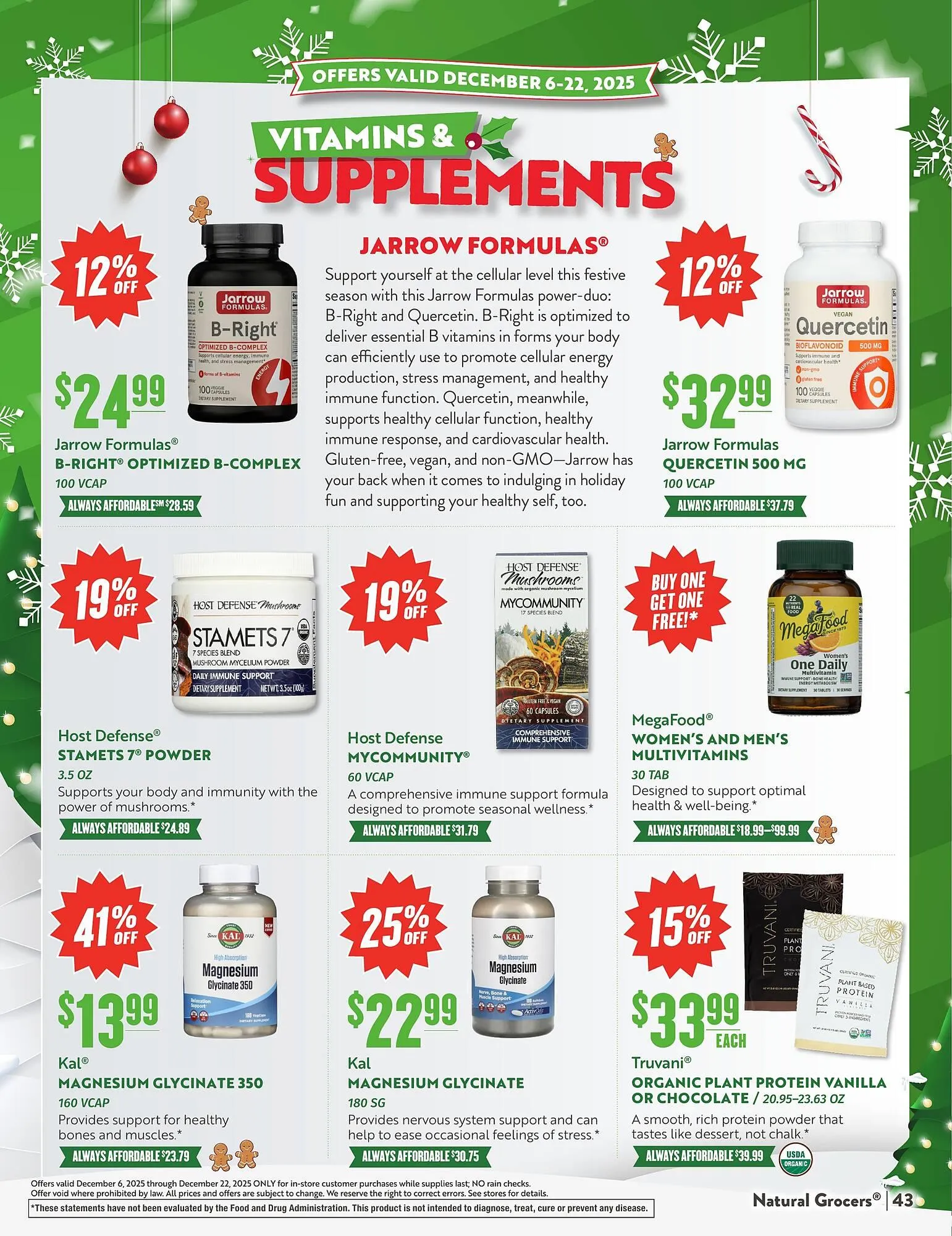 Weekly ad Natural Grocers weekly ad from December 6 to December 22 2025 - Page 43