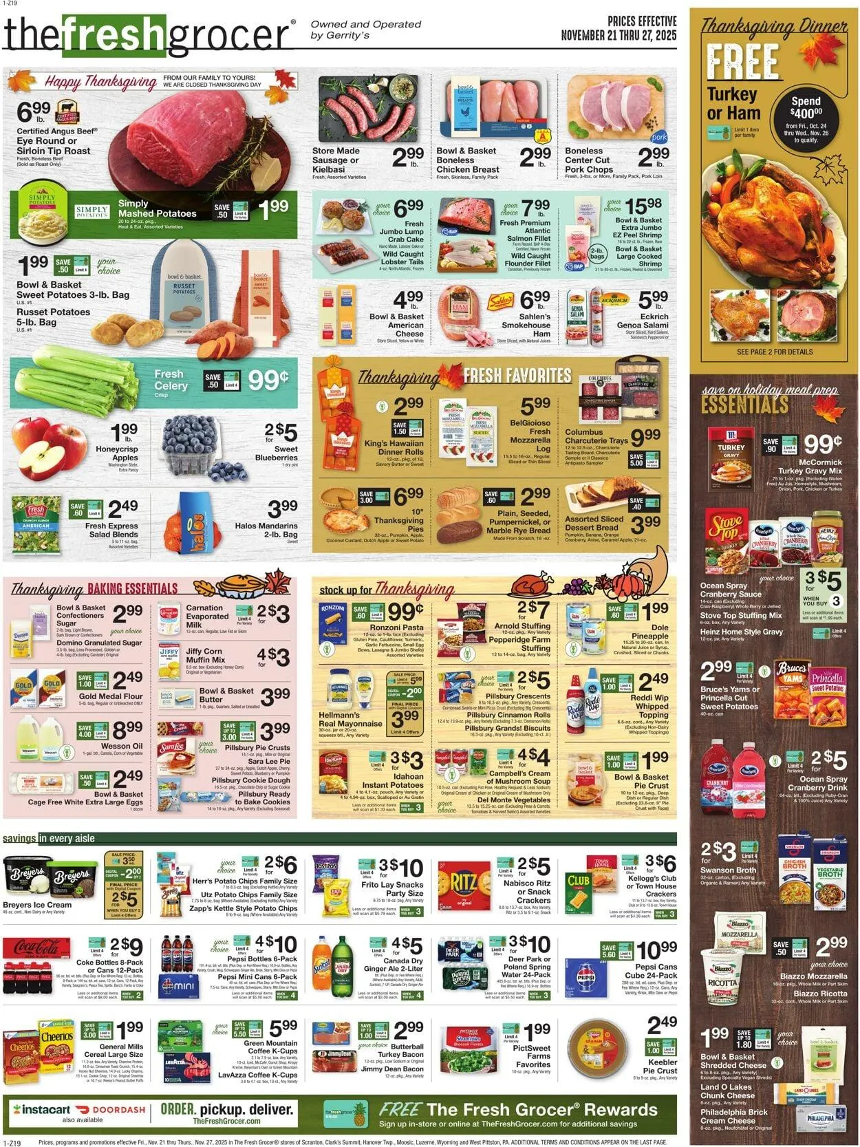 Weekly ad Gerrity's Supermarkets Current weekly ad from November 20 to November 27 2025 - Page 1