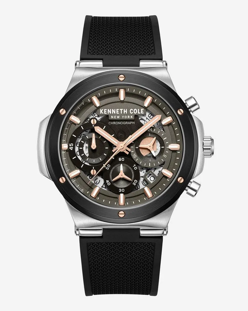 Kenneth Cole Contrast Dress Sport Watch