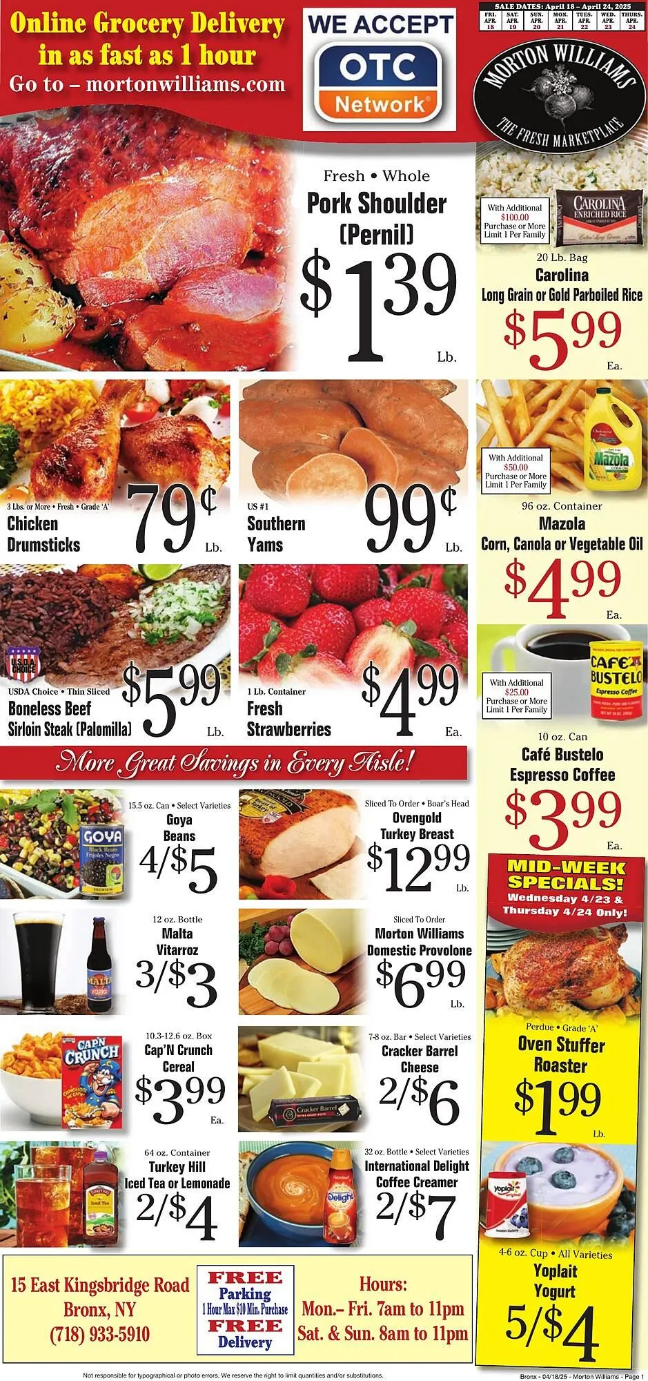 Weekly ad Morton Williams Weekly Ad from April 18 to April 24 2025 - Page 1