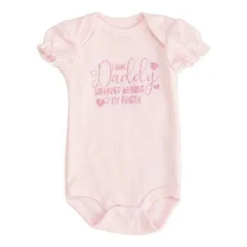Baby Girl (NB-9M) Wild Child Wrapped Around Dad’s Finger Bodysuit