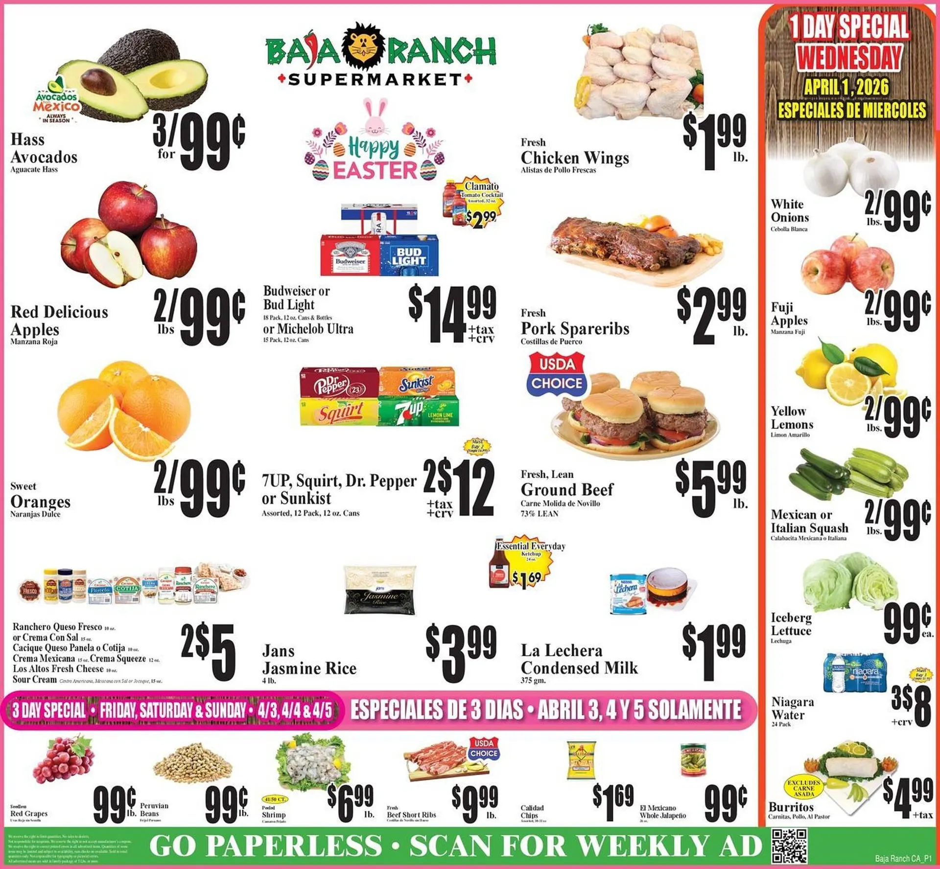 Weekly ad Baja Ranch weekly ad from April 1 to April 7 2026 - Page 1